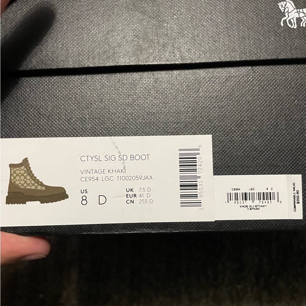 Coach combat boots. - Picture 3 of 3